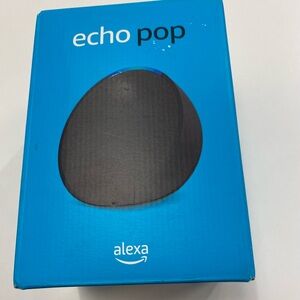 Amazon Echo Pop Smart Speaker - Black and Blue